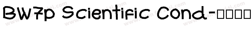 BW7p Scientific Cond字体转换